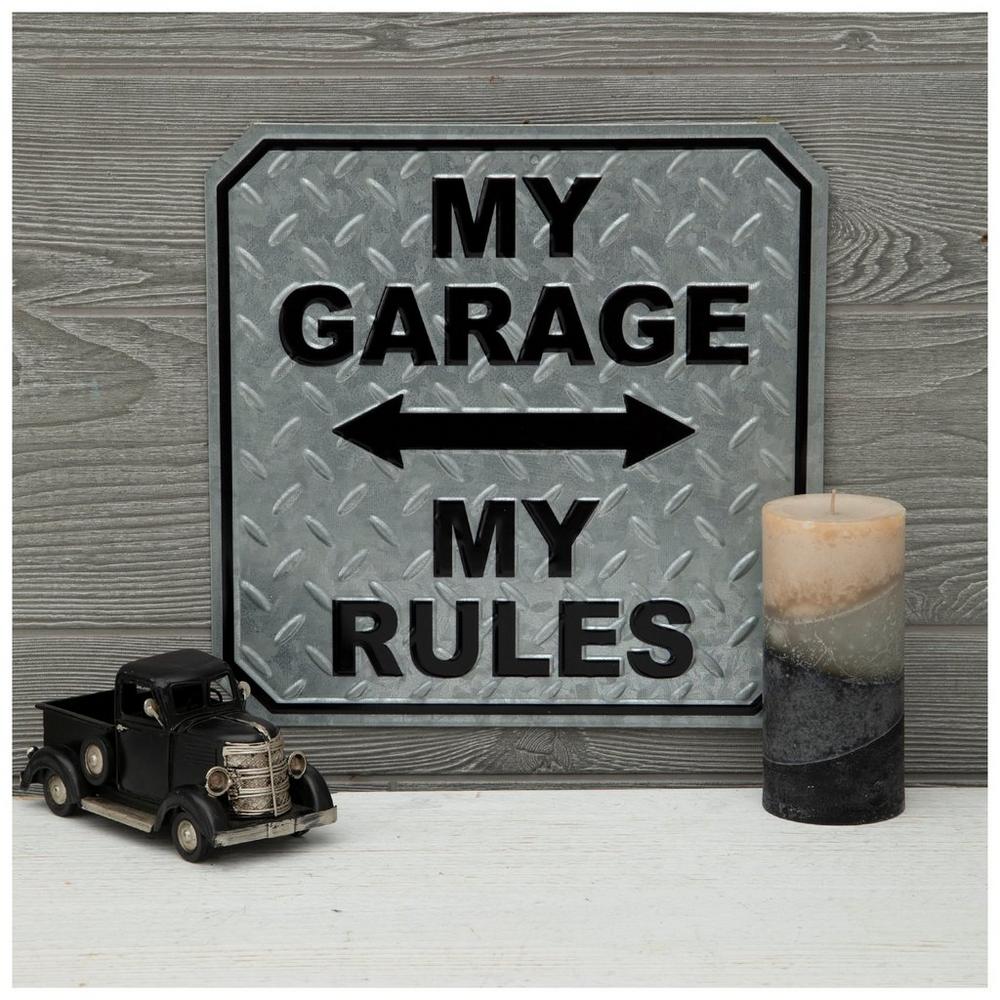 My Garage My Rules Metal Sign
