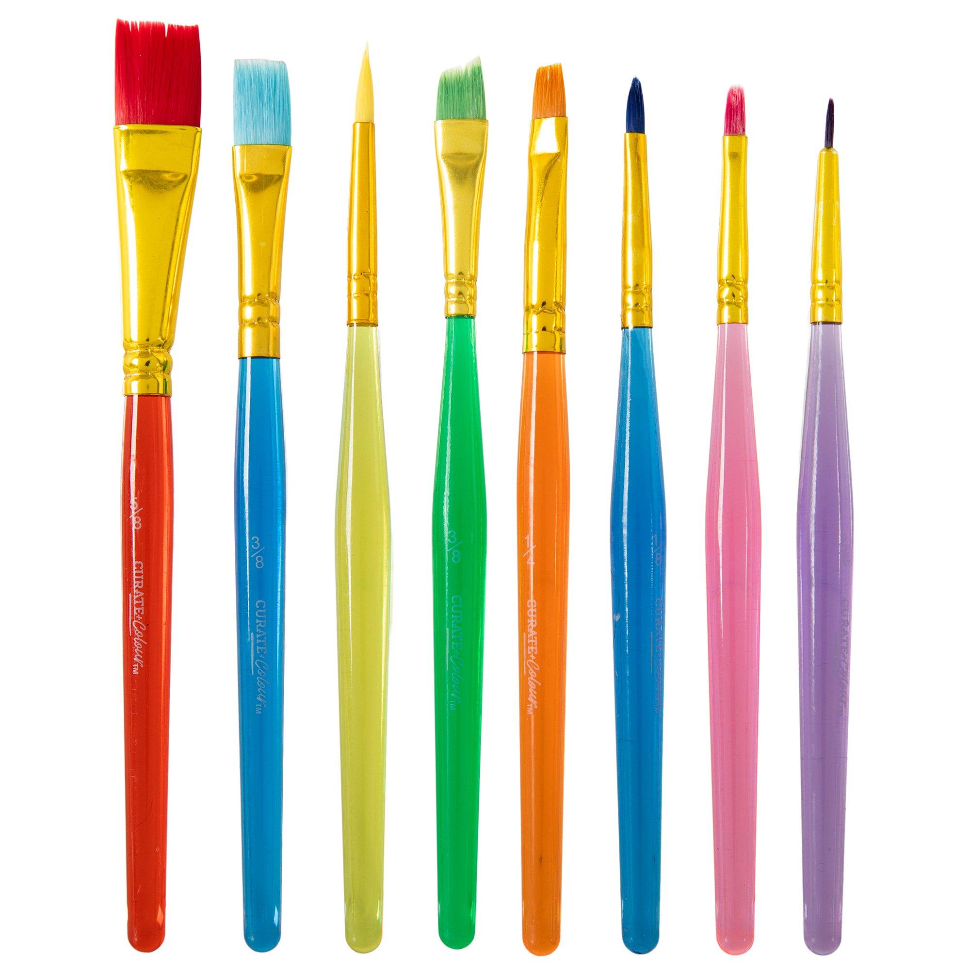 Synthetic Paint Brushes - 8 Piece Set