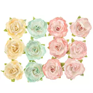 Snow Rose Prima Flower Embellishments