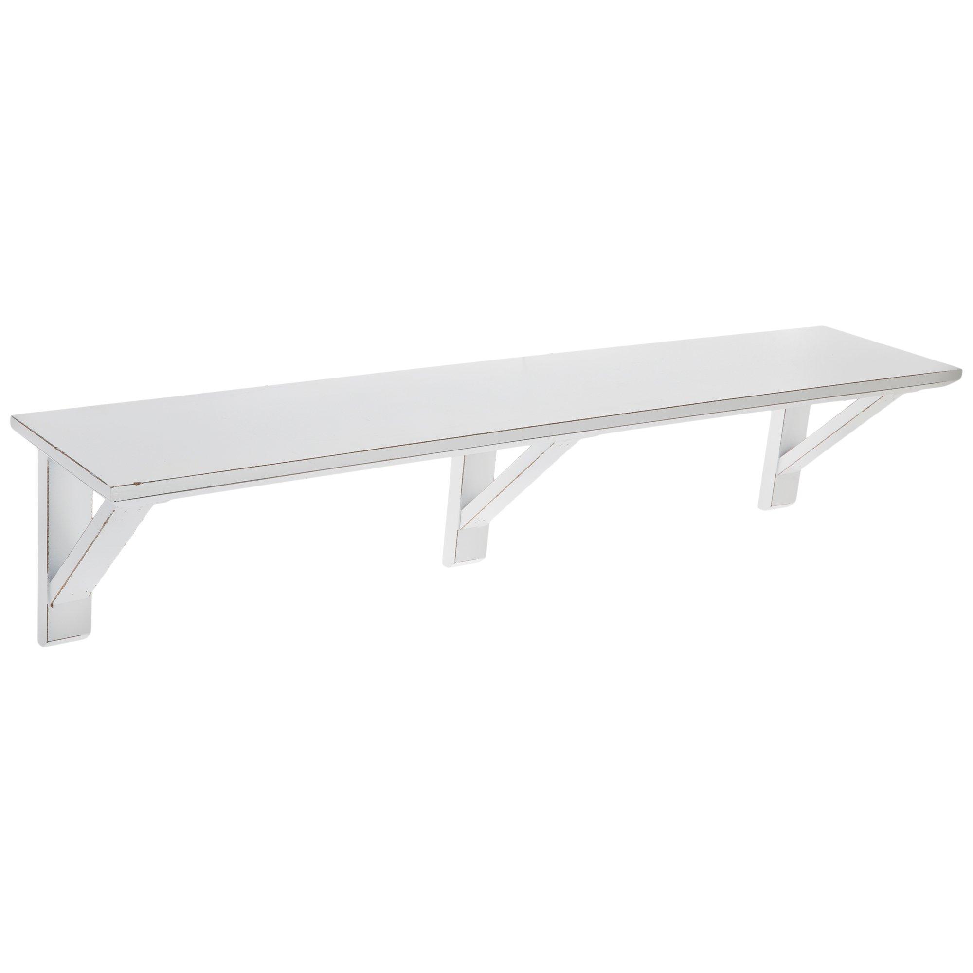 White Distressed Wood Wall Shelf Hobby Lobby 1458355