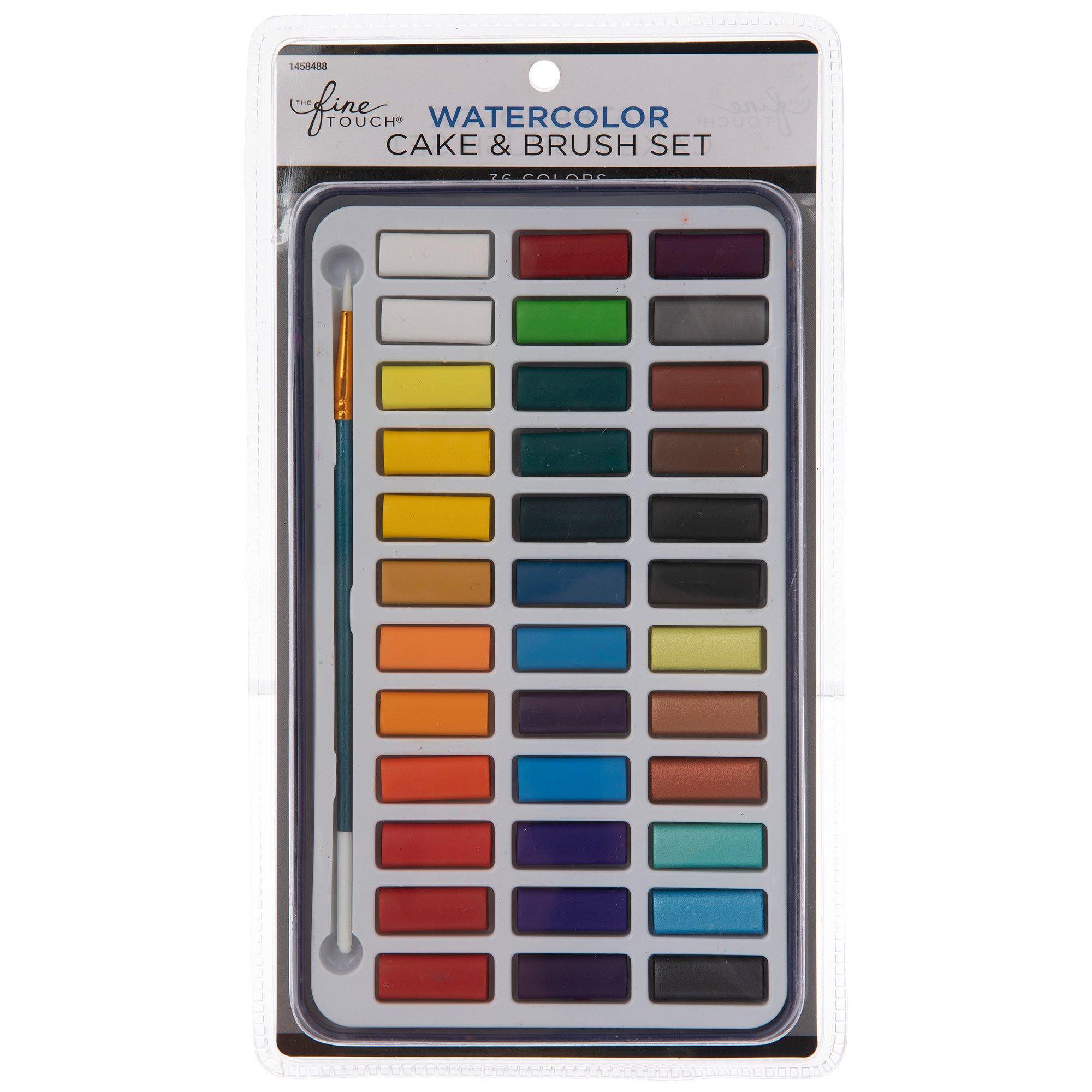 Watercolor Paints & Brush 36 Piece Set Hobby Lobby 1458488
