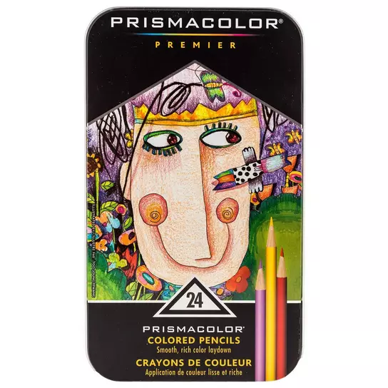 Prismacolor 2427 Premier Verithin Colored Pencils, 24-Count,Assorted