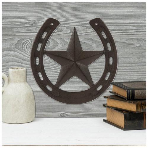 Western Star Horseshoe Metal Wall Decor