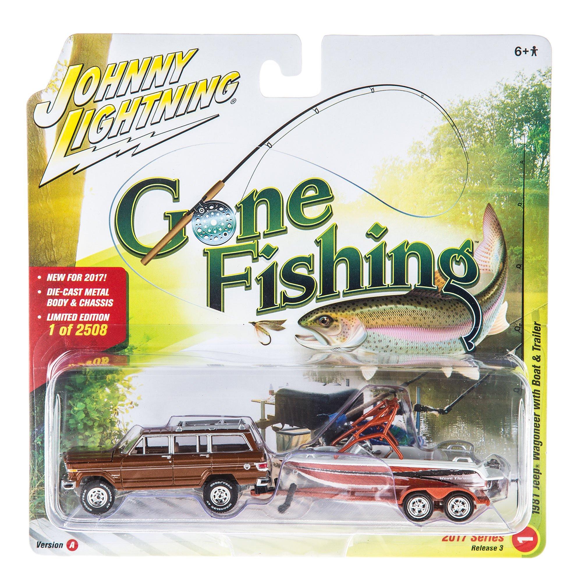 Johnny Lightning Gone Fishing Die Cast Car & Boat, Hobby Lobby