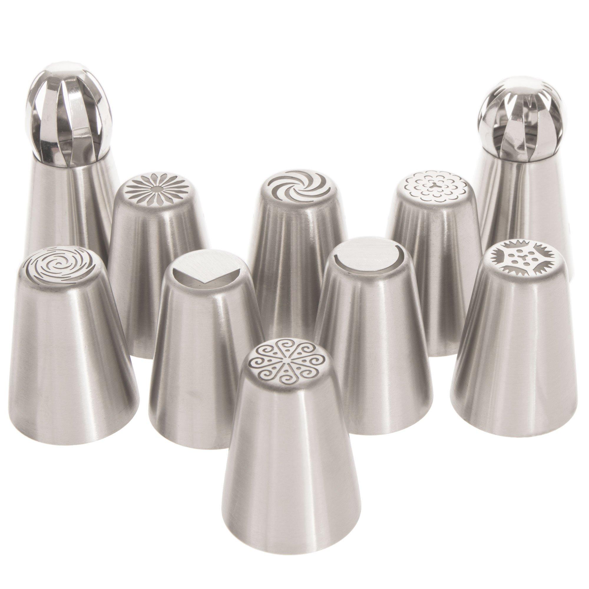 Russian Nozzle Piping Tip Stainless Steel by Chef Collection 1, O7 