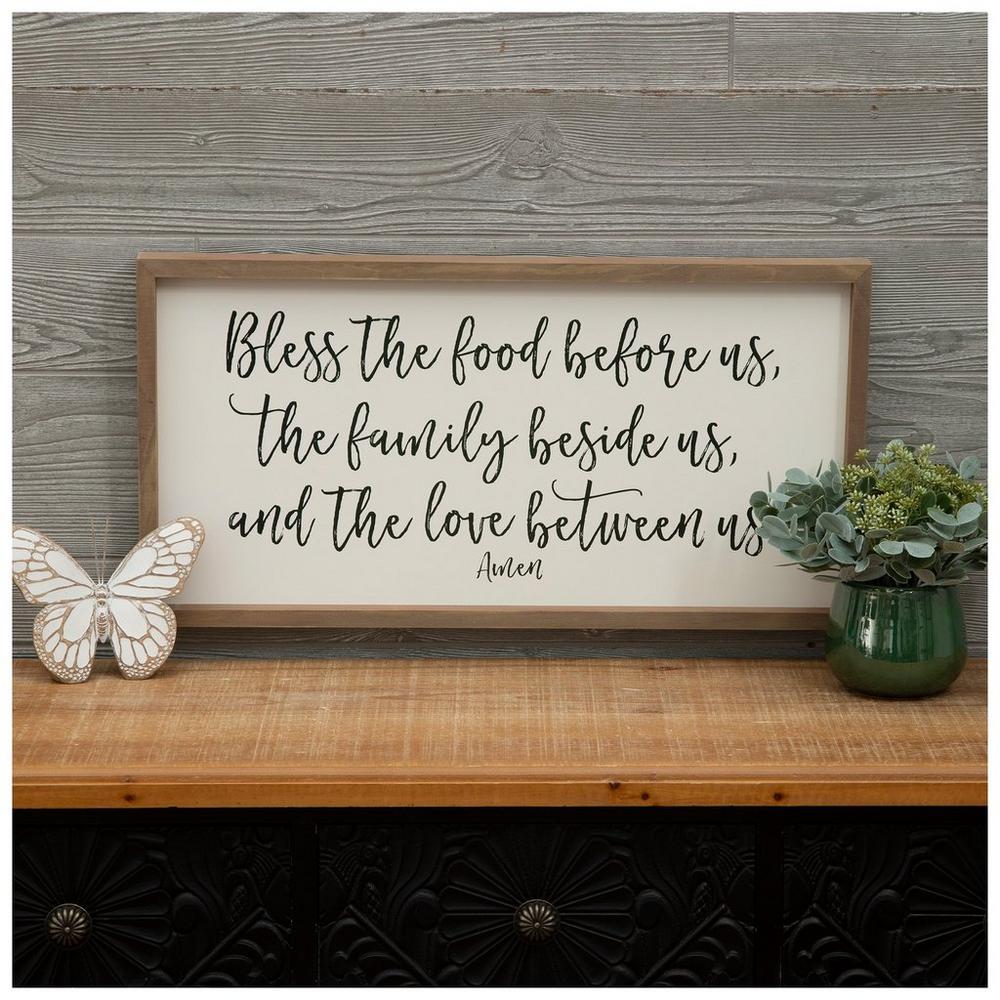 Bless The Food Wood Wall Decor