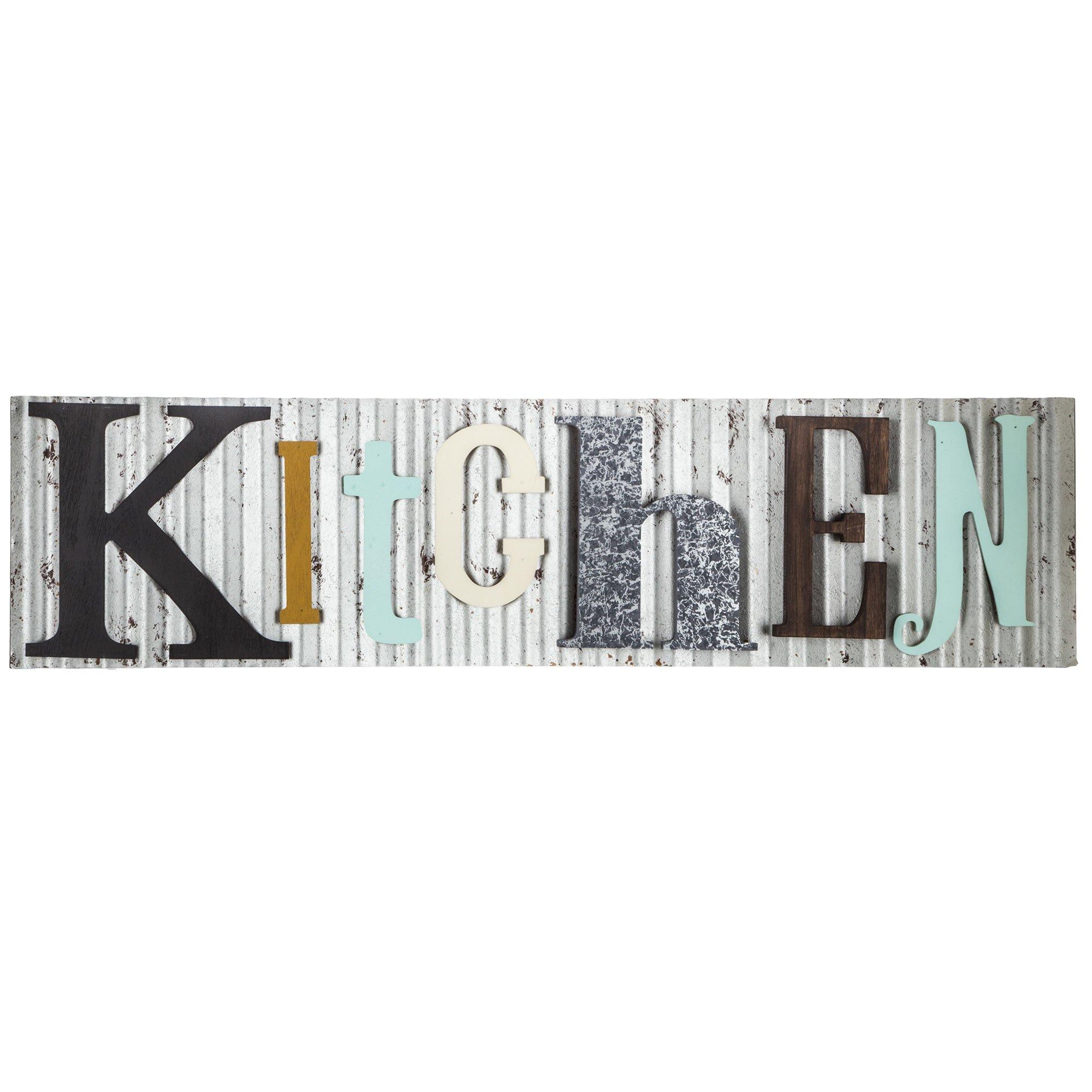 Kitchen Corrugated Metal Wall Decor, Hobby Lobby