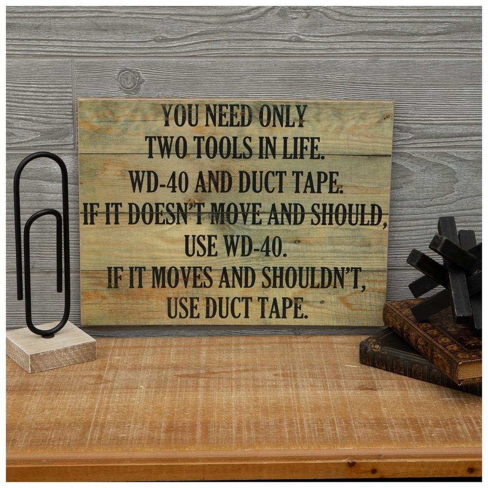 【段ボールペイント】Do you have words to leave? WD-40 & Duct Tape Wood Wall Decor | Hobby Lobby | 1468644