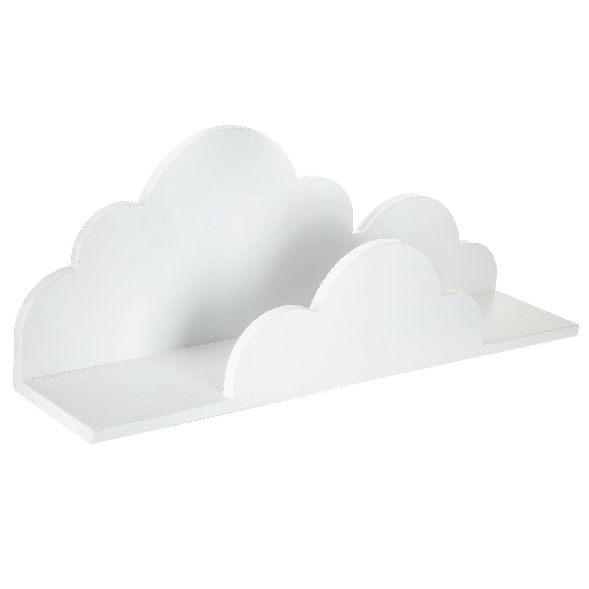 Acrylic Floating Shelf, Cloud Shaped Nursery Decor, Wall Mounted