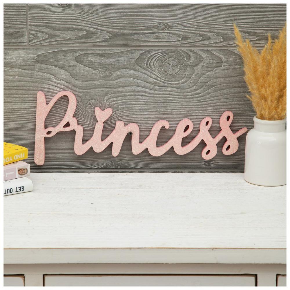 Princess Glitter Wood Wall Decor | Hobby Lobby | 1470574