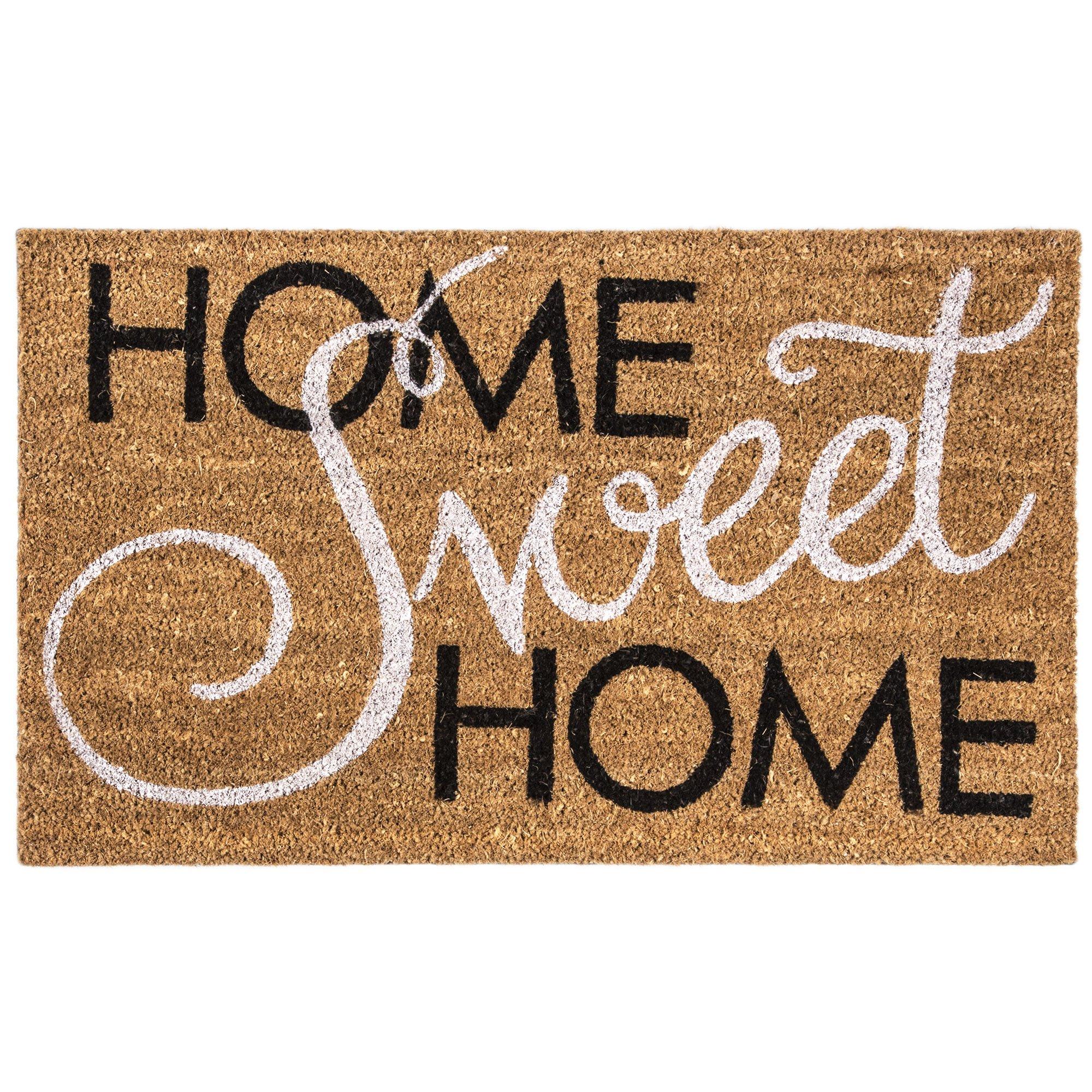 FREE SHIPPING - Coir Door Mat 22x36 - Home Sweet Home 