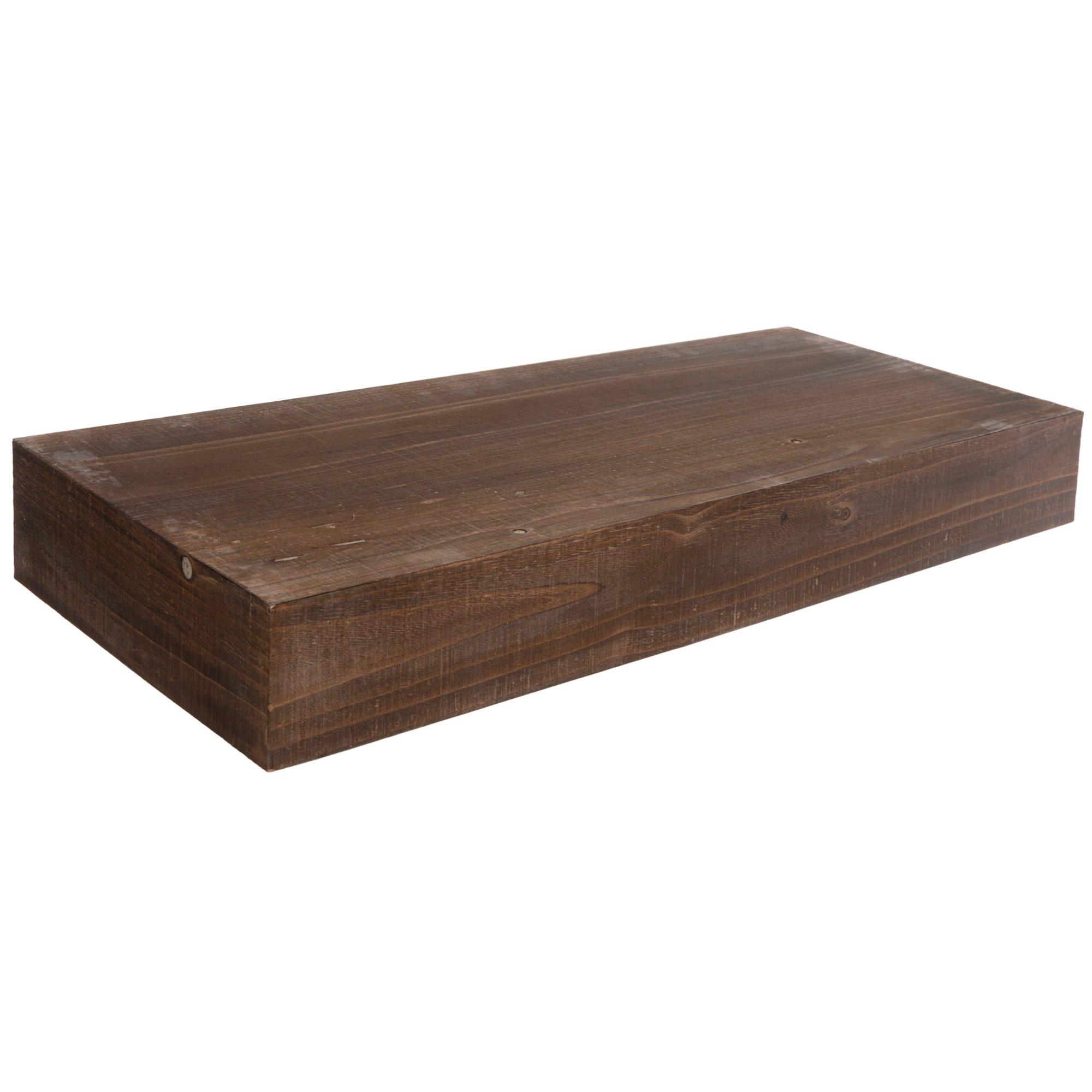 Rustic Wood Floating Shelf medium size view 1