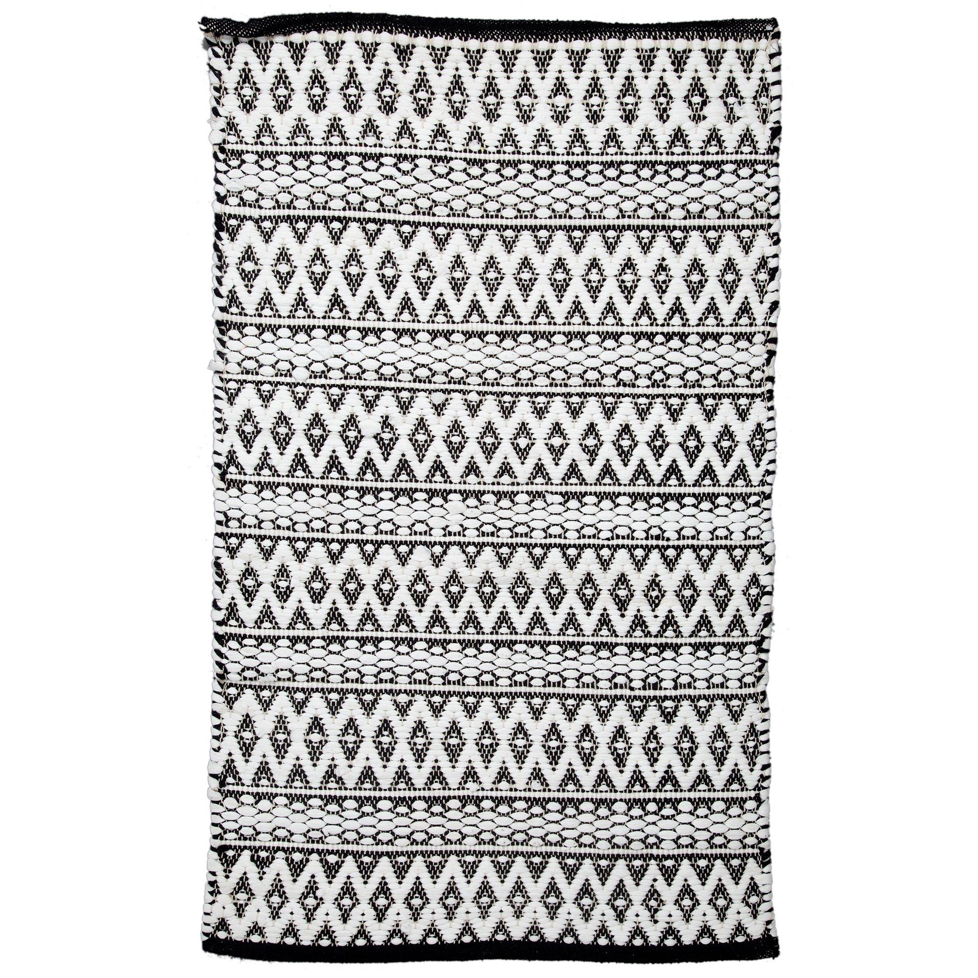 Black & White Diamond Chindi Rug Hobby Lobby 1472158