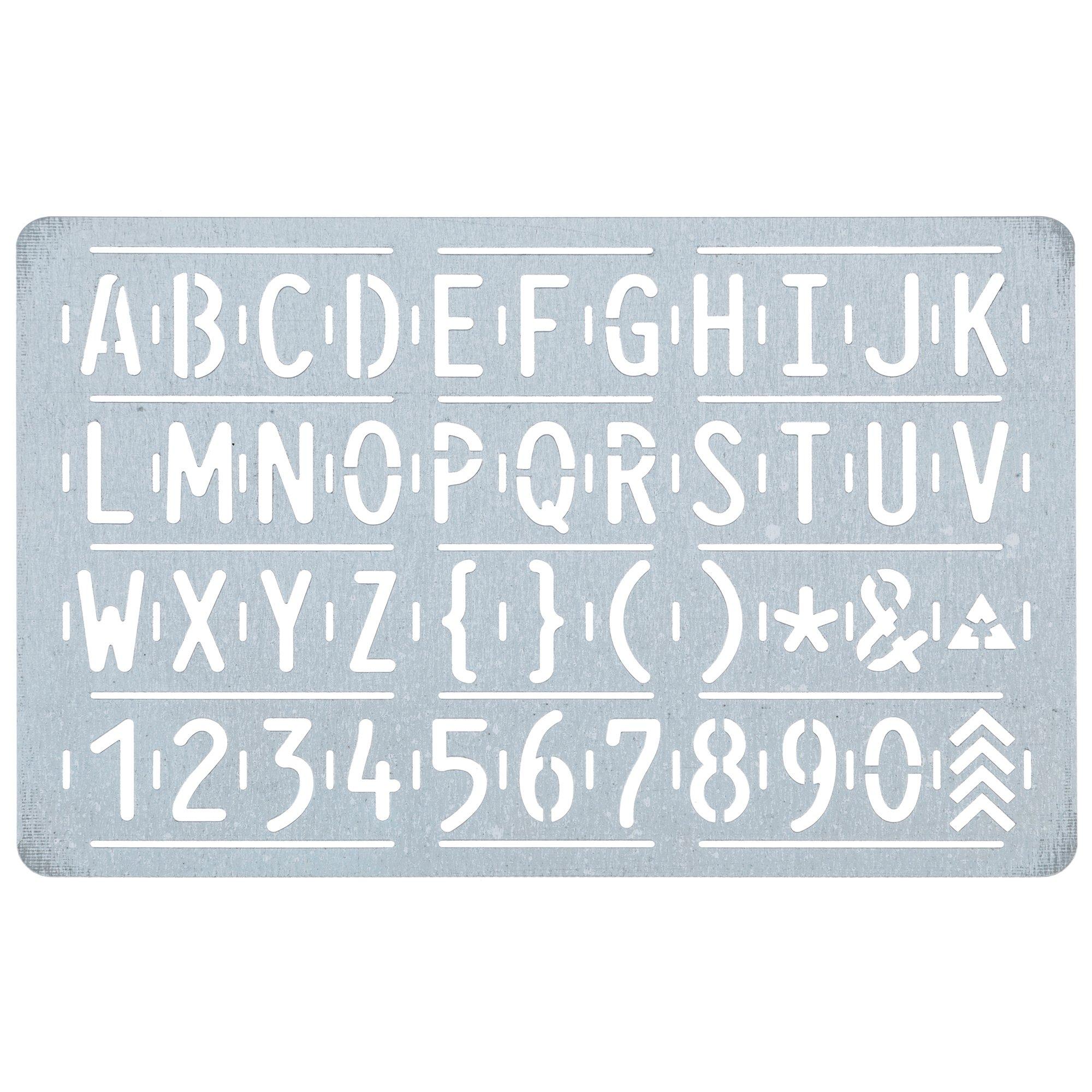 Uppercase Letter & Number Leather Stencil Hobby Lobby 1474659