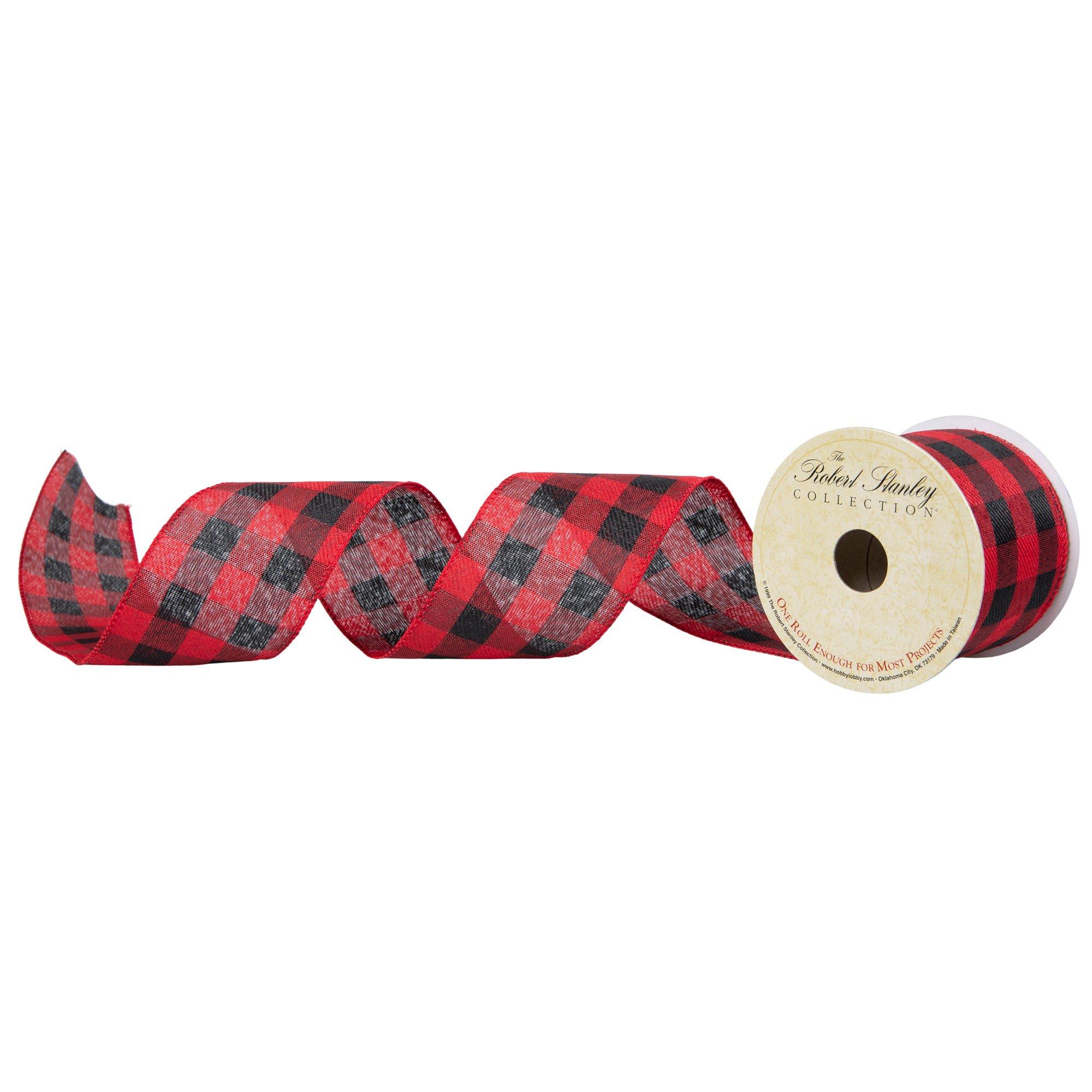 Buffalo Check Wired Edge Ribbon Hobby Lobby 1479054