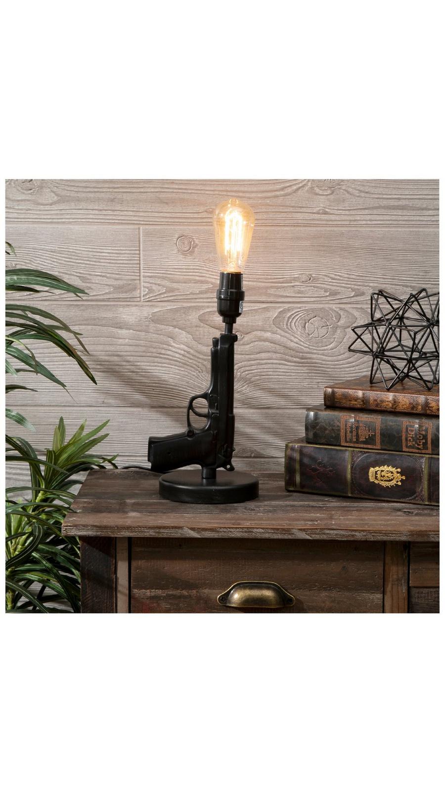Black Pistol Decorative Table Lamp | Hobby Lobby | 1482181