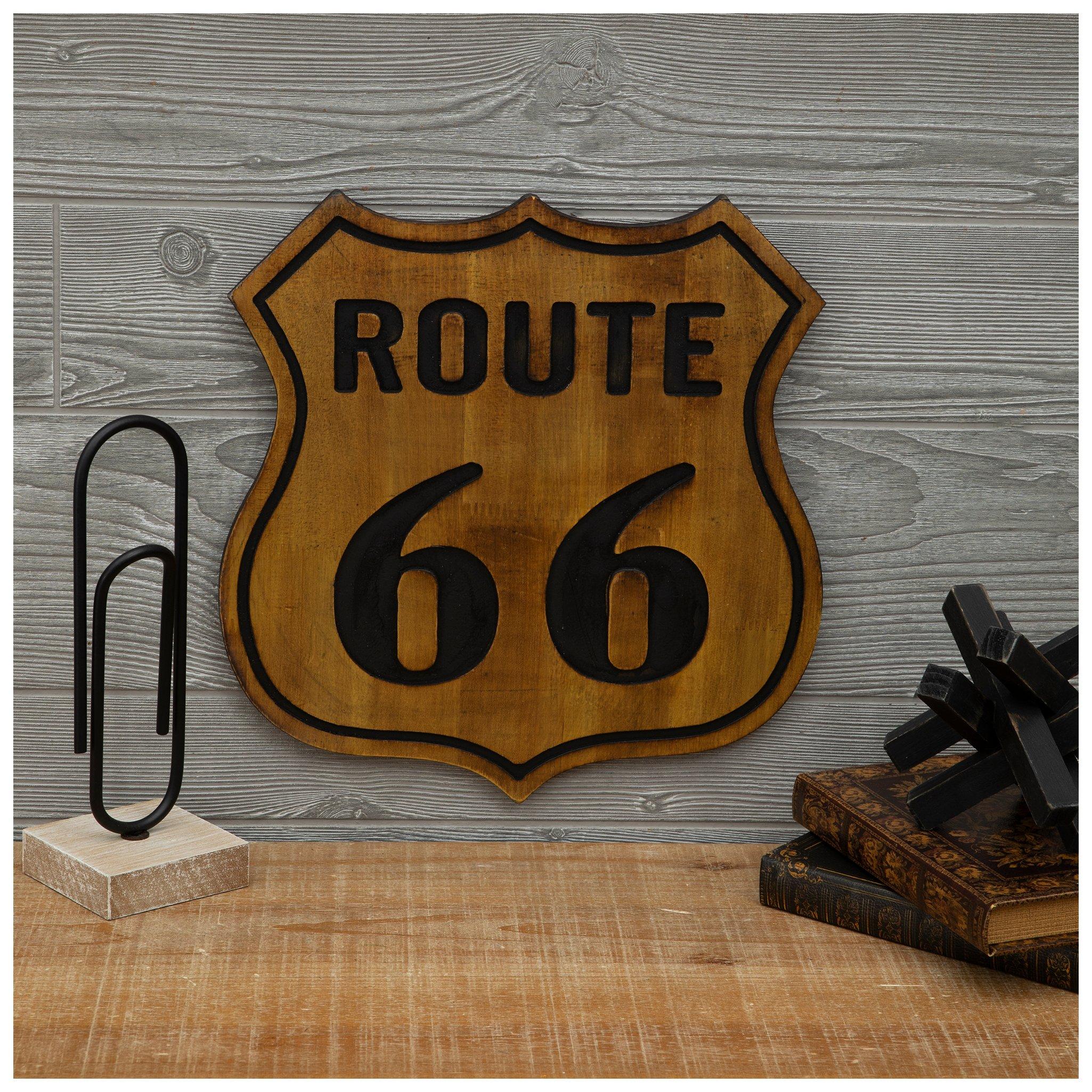 50s ビンテージ ロードサイン ONEWAY クッション アンティーク 雑貨 Route 66 Wood Wall Decor | Hobby Lobby | 1482843