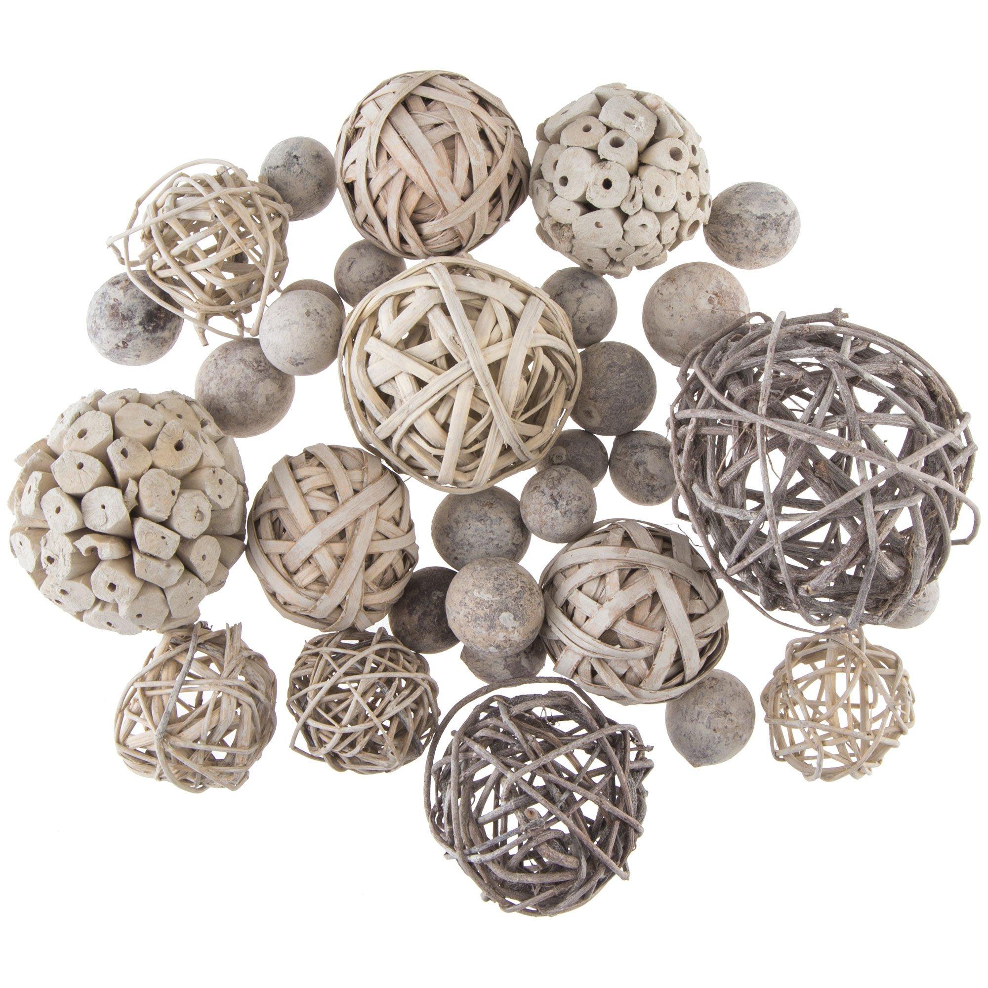 Gray Natural Decorative Spheres Hobby Lobby 1482975