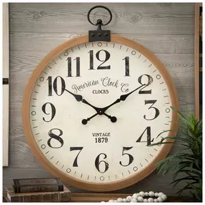 Vintage Modern Wood Wall Clock