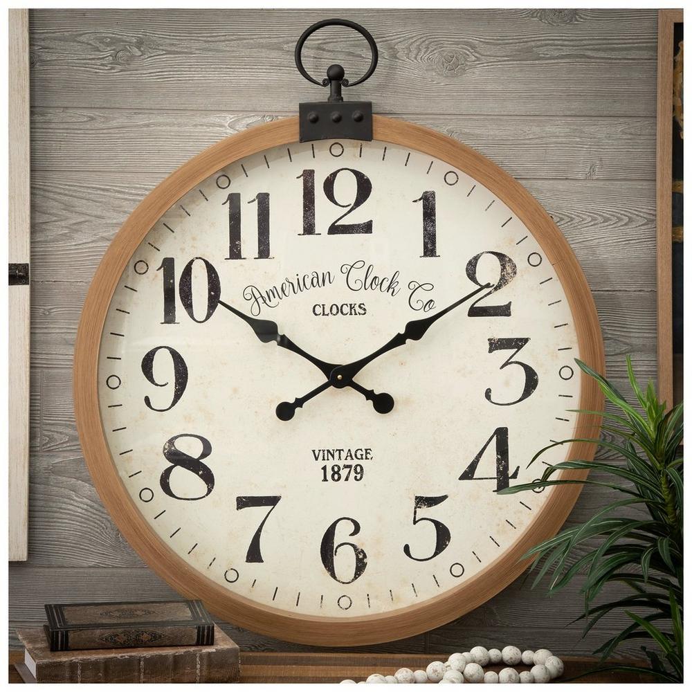 Vintage Modern Wood Wall Clock Hobby Lobby 1485929