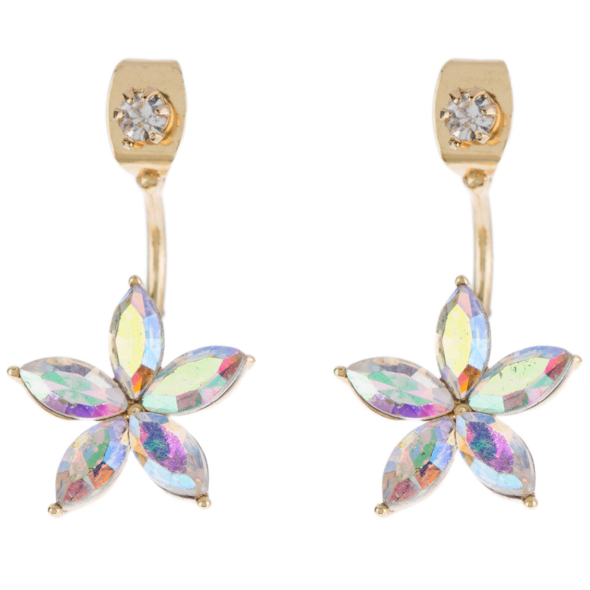 Iridescent Flower Jacket Earrings | Hobby Lobby | 1486463