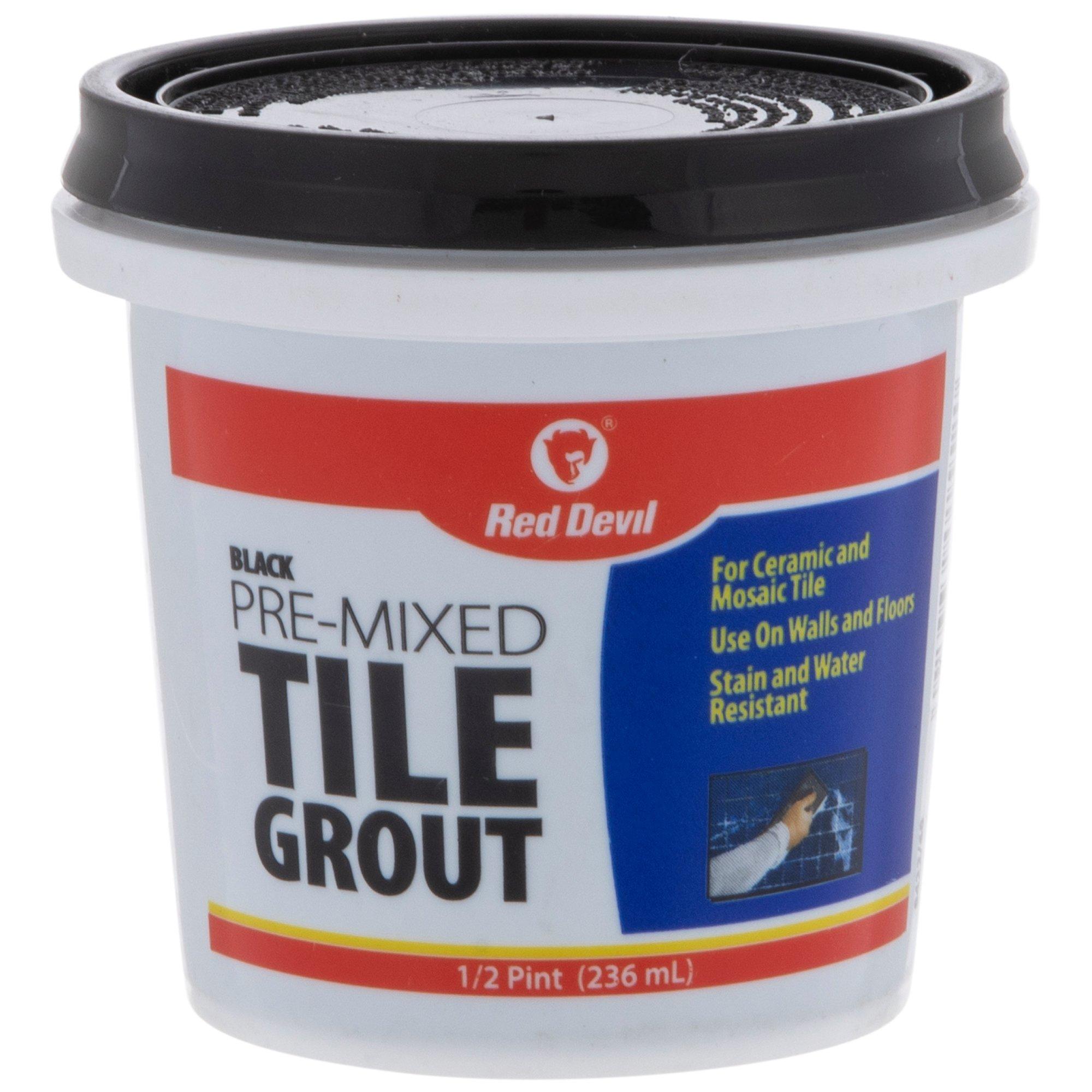 Red Devil Pre-Mixed Tile Grout (Black) Pack of 1