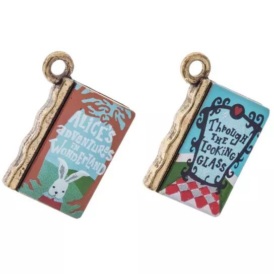 Alice In Wonderland Book Charms