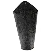 Black Scroll Wall Container