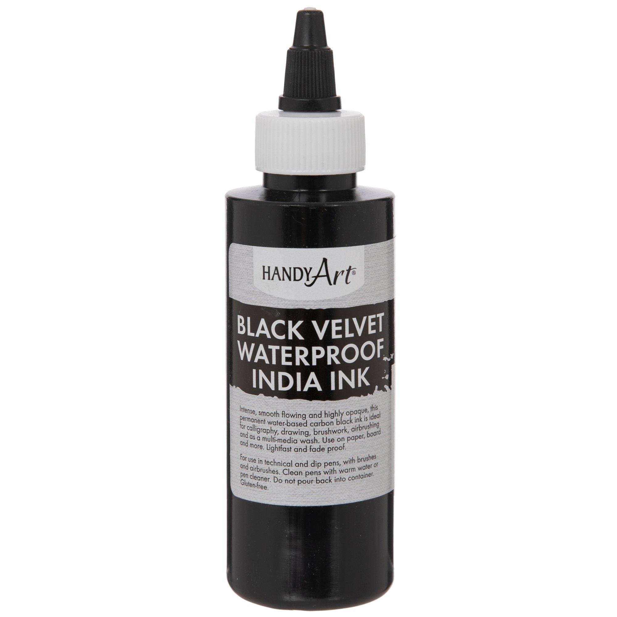 Black Cat Waterproof India Ink, Size: 1-1/4 oz
