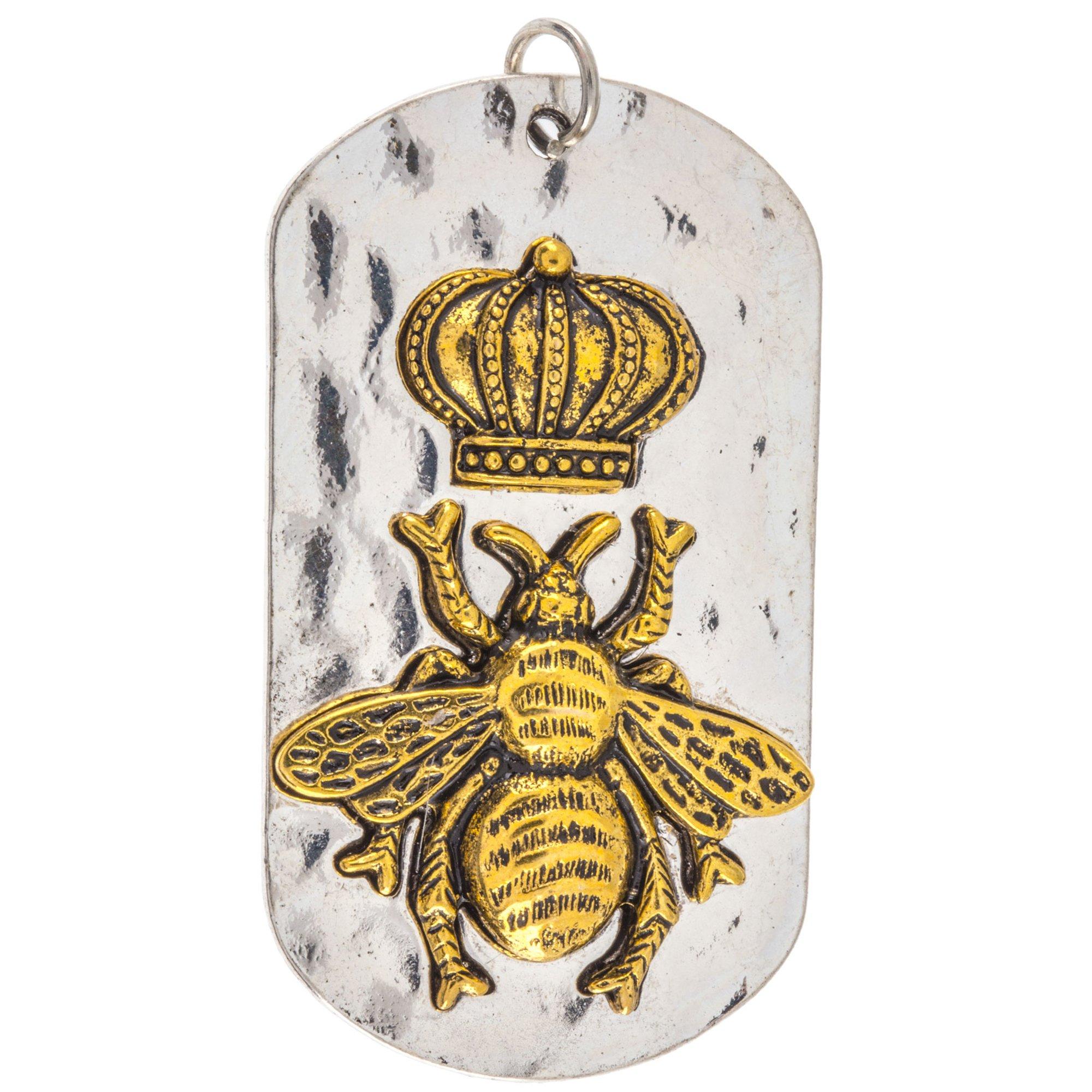 Bee In Crown Dog Tag Pendant Hobby Lobby 1490226