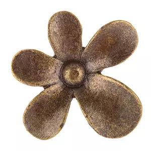 Antique Bronze Flower Metal Knob