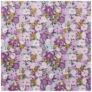 Purple & Gold Floral Gift Wrap