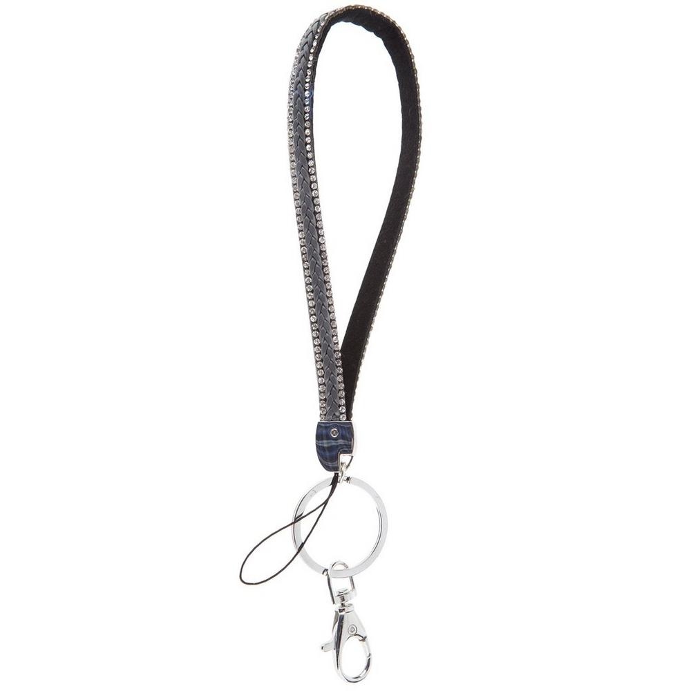 アイボリー アクセサリーまとめ売り約746g Braided Wristlet Key Chain With Rhinestones | Hobby Lobby | 1500156