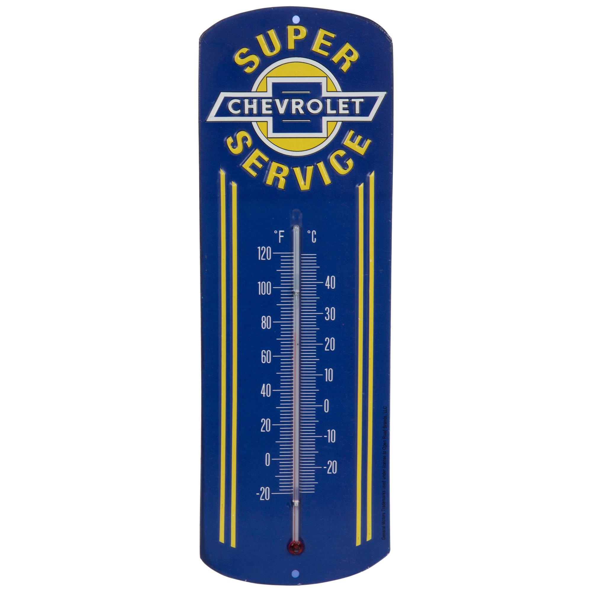 Chevrolet Super Service Metal Thermometer Hobby Lobby 150334