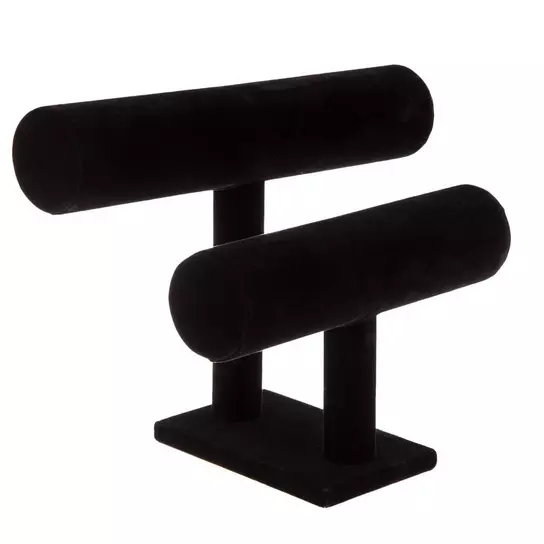 Black Velvet Bracelet Display Ramp (239-BK) - Eds Box & Supply Co.