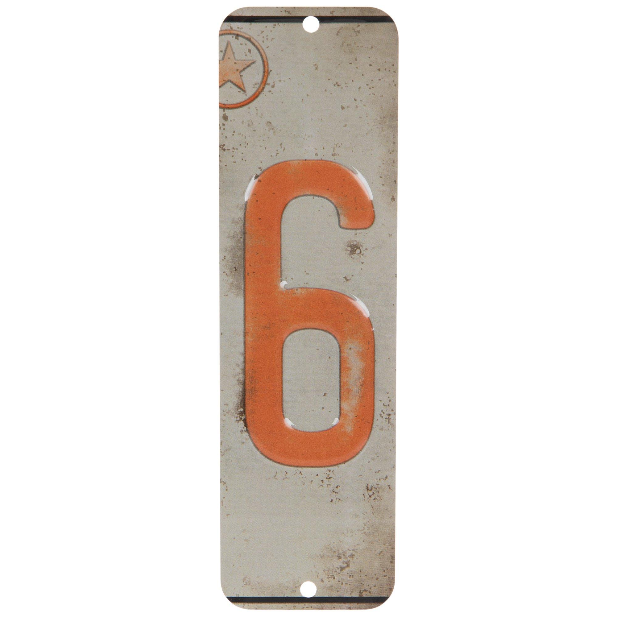 License Plate Number Metal Sign Hobby Lobby 1507425