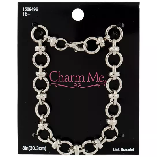 charm bracelet silver