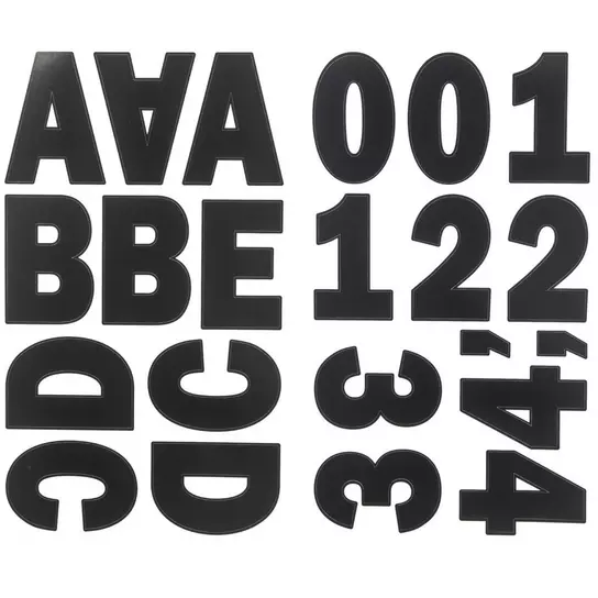 Black Alphabet Stickers, Hobby Lobby