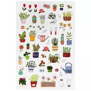 The Paper Studio, Spring Flowers Stickers, Pack of 15, Mardel