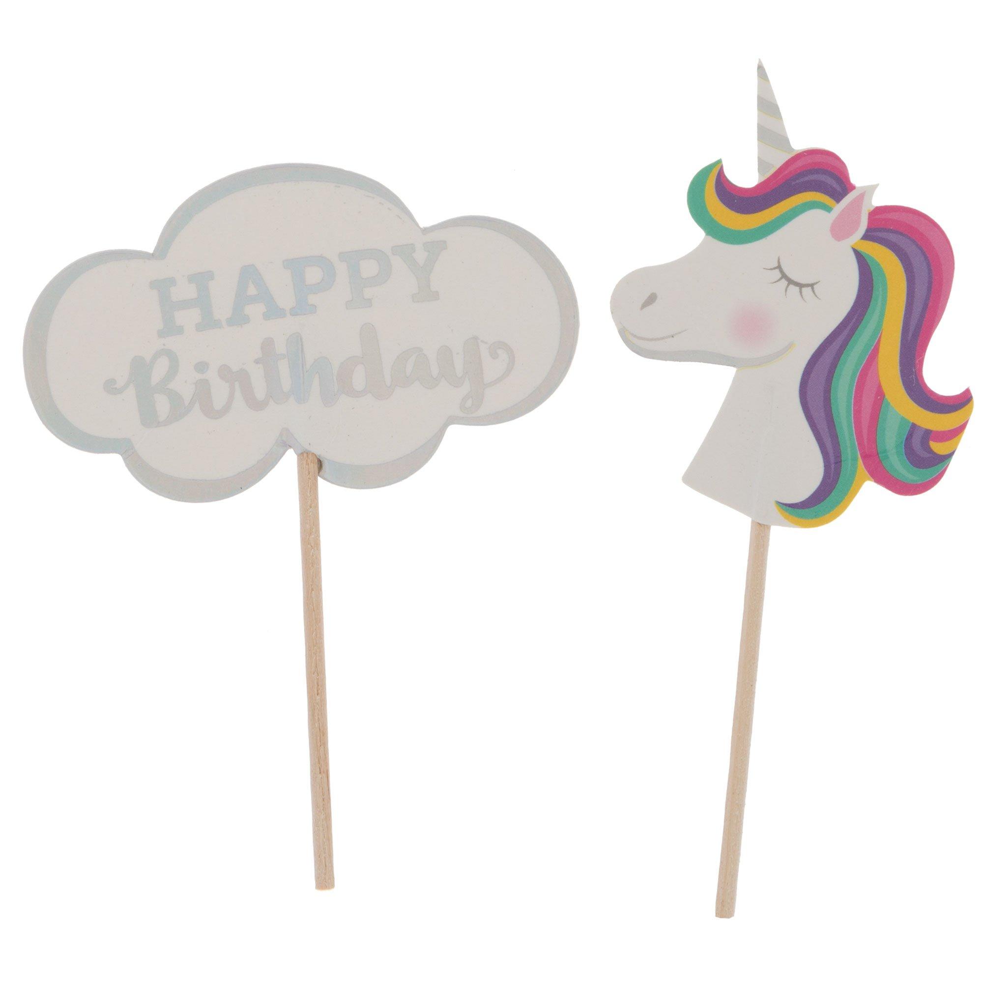 Cupcake Watercolor Cards • Set of 3 - 5x5 • Confetti or Unicorn