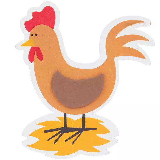 Rooster Painted Wood Shape | Hobby Lobby | 1518638