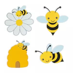 Bumble Bee Painted Wood Shapes