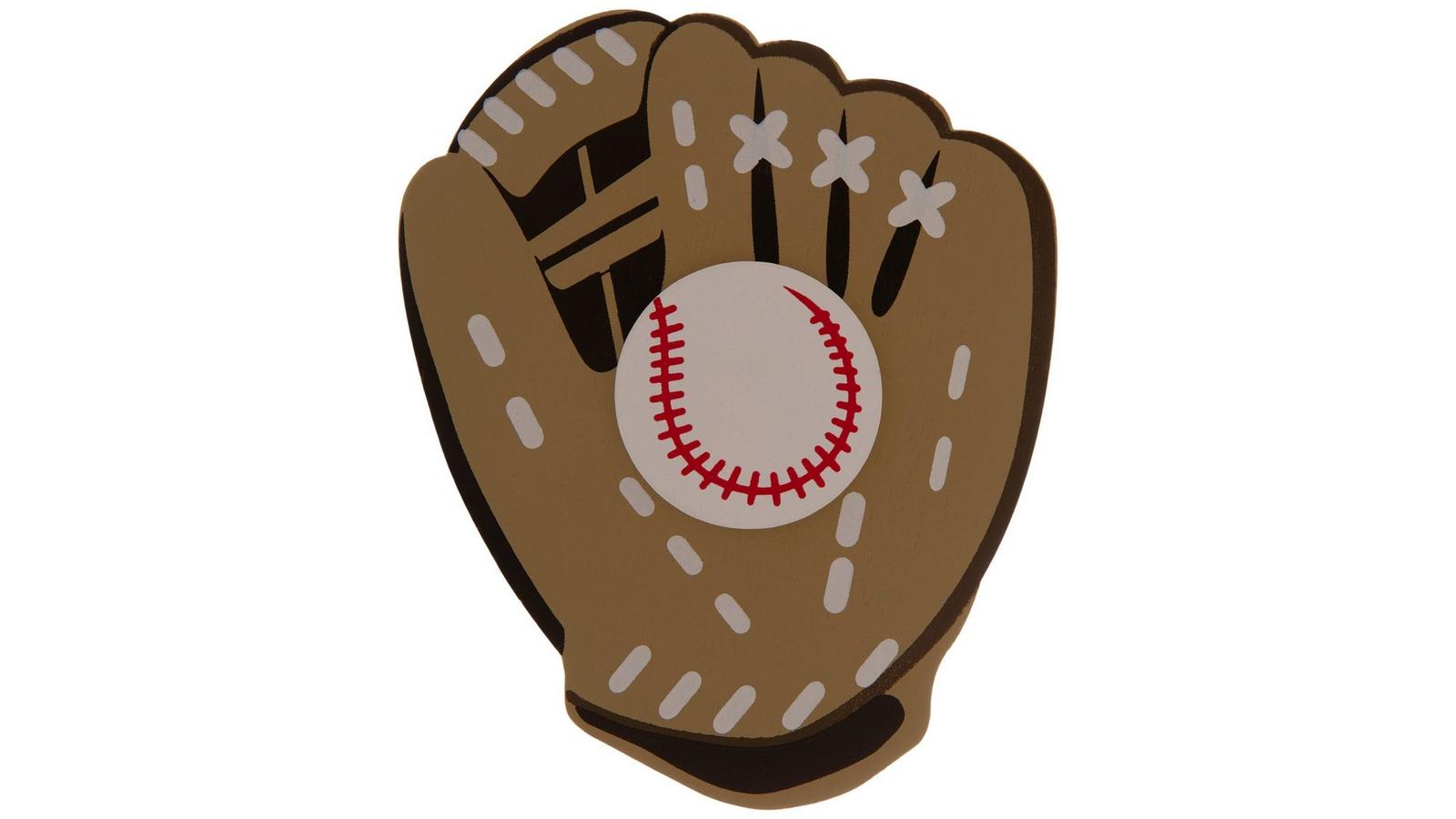 Baseball Glove Painted Wood Shape | Hobby Lobby | 1519735, image size:1600x900