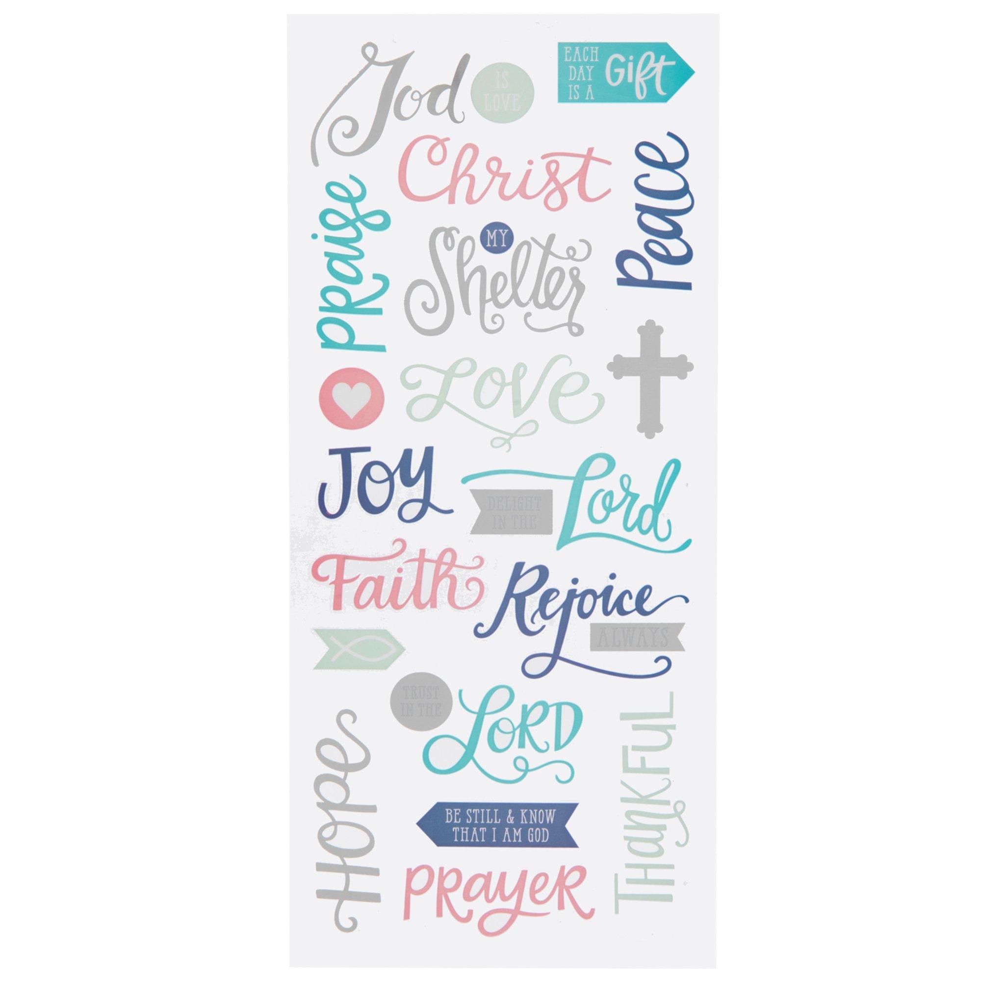 Faith Foil Stickers | Hobby Lobby | 1520394