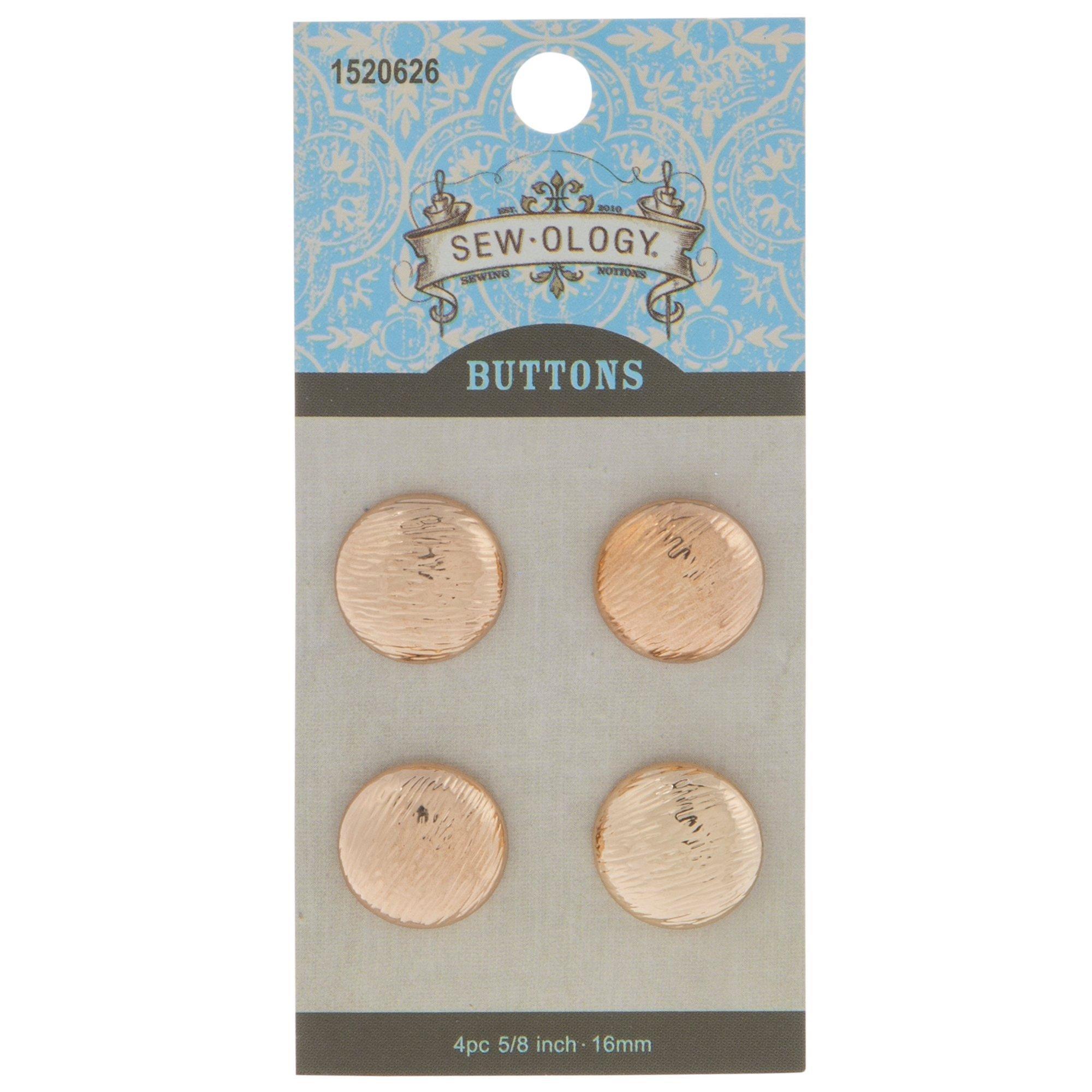 Textured Metal Shank Buttons - 16mm | Hobby Lobby | 1520626