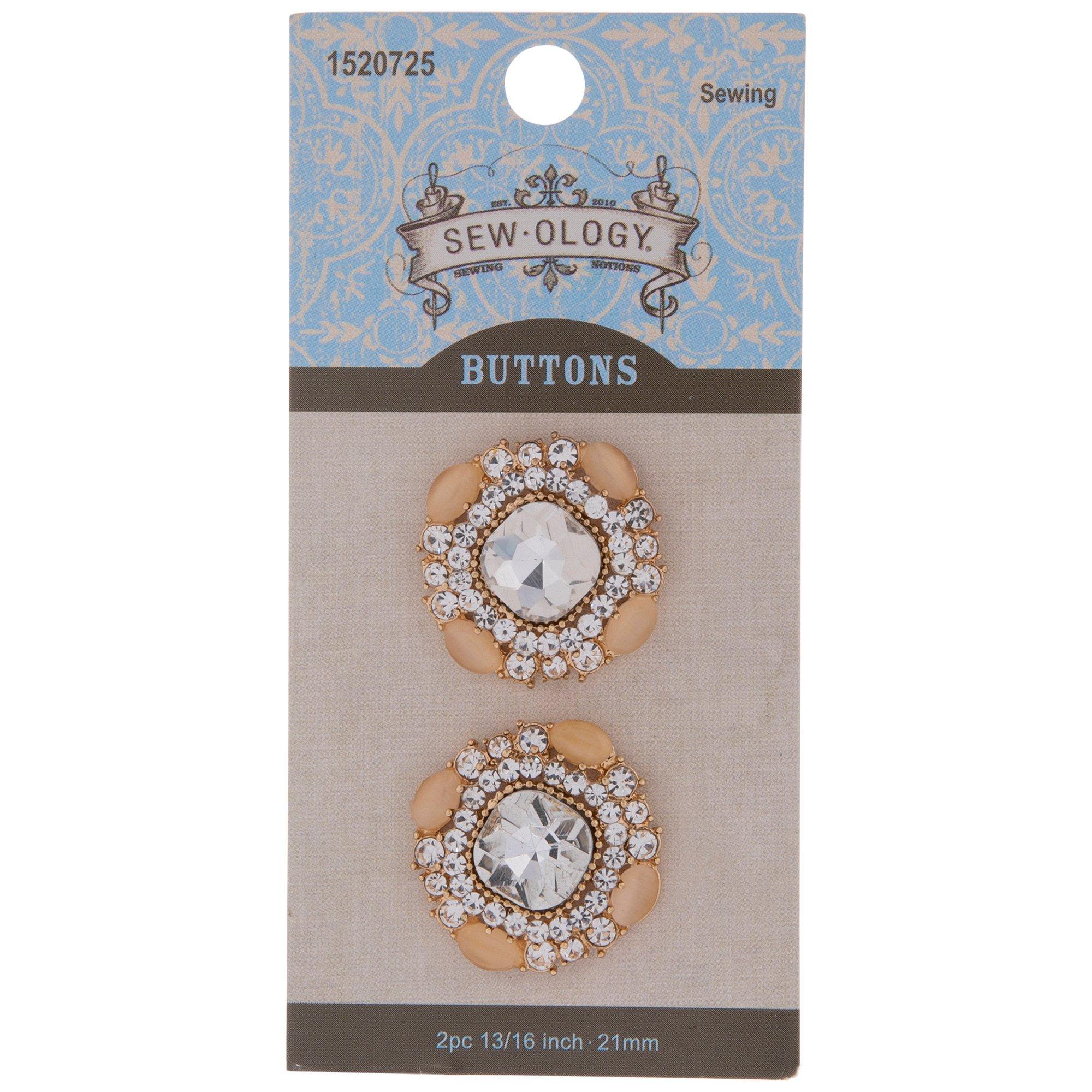Rhinestone Round Shank Buttons 21mm Hobby Lobby 1520725