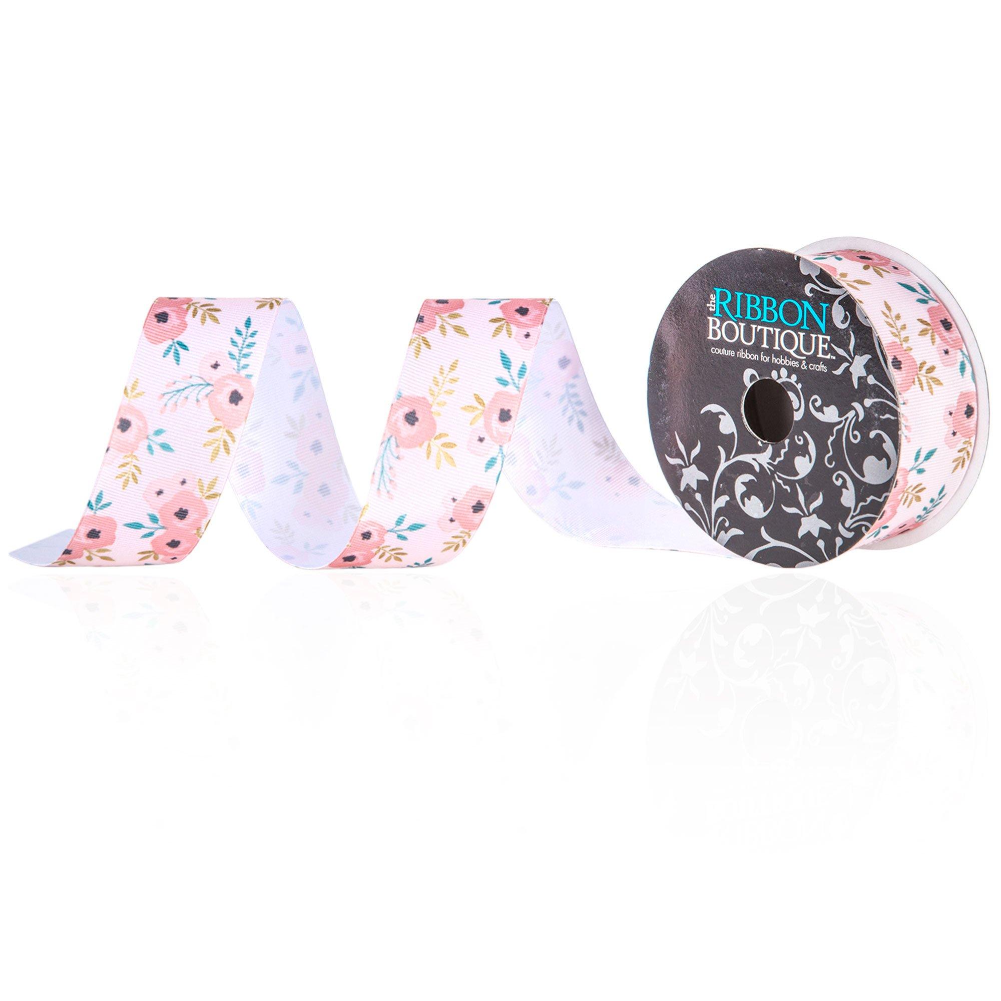 暮らしに便利なアイテム Pink 1/2 1 - Ribbon Grosgrain Floral キャットフード