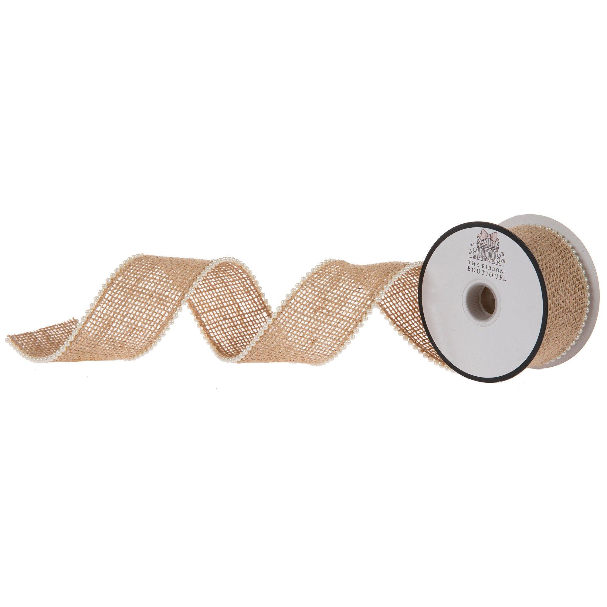 ANTIQUE IVORY Burlap Ribbon