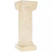 Rustic Ivory Ionic Column Pedestal
