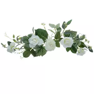 White Ranunculus & Rose Swag